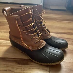 LL Bean Boots Rain Duck Boots Waterproof Size 9